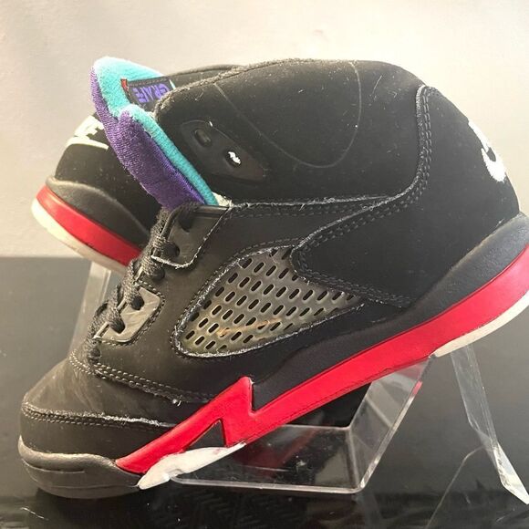 Nike Air Jordan 5 Retro "Top 3" Black Fire Red Metallic GrapePS SZ 1Y CZ2990-001 - Picture 13 of 14